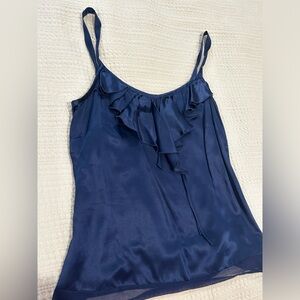 100% silk blue camisole Ann Taylor size 4